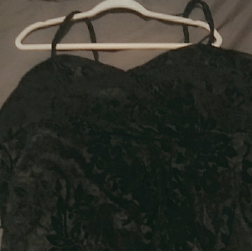 Torrid black lace dress.
